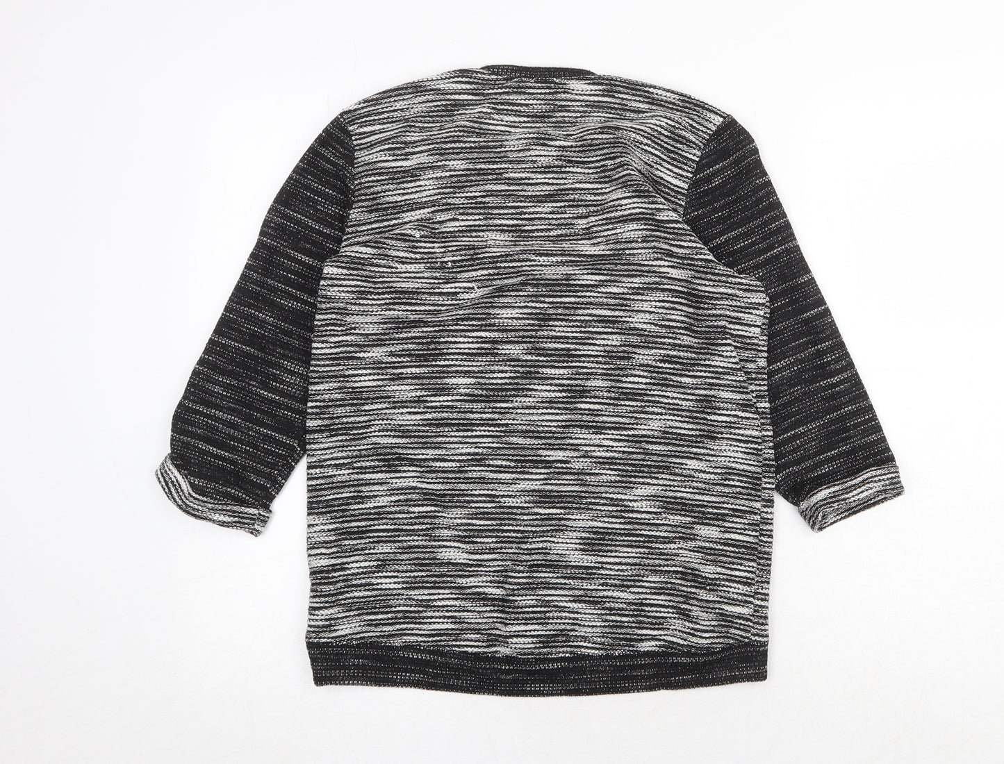 H&M Womens Grey Round Neck Polyester Pullover Jumper Size S
