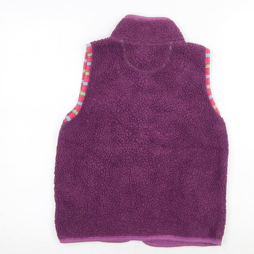 Seasalt Girls Purple Gilet Jacket Size 8 Years Zip