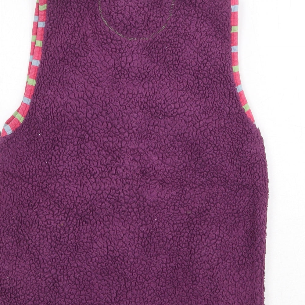Seasalt Girls Purple Gilet Jacket Size 8 Years Zip