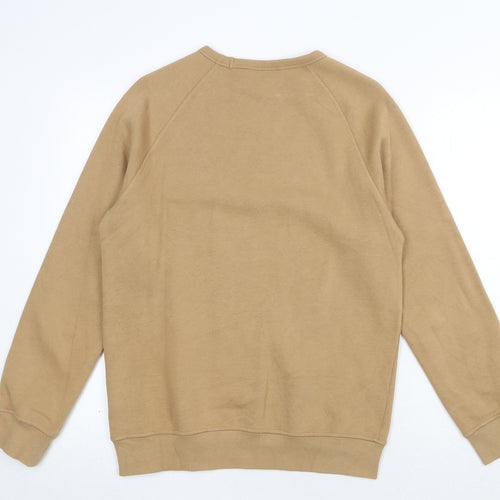 H&M Mens Beige Cotton Pullover Sweatshirt Size XS