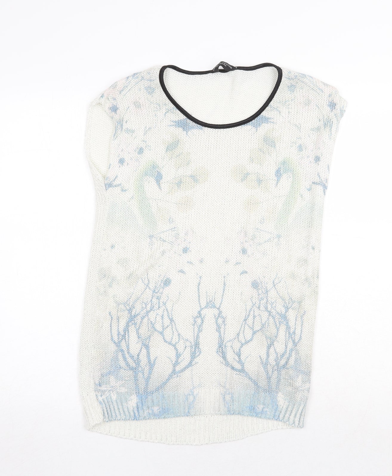 Dorothy Perkins Womens Multicoloured Round Neck Acrylic Pullover Jumper Size 8
