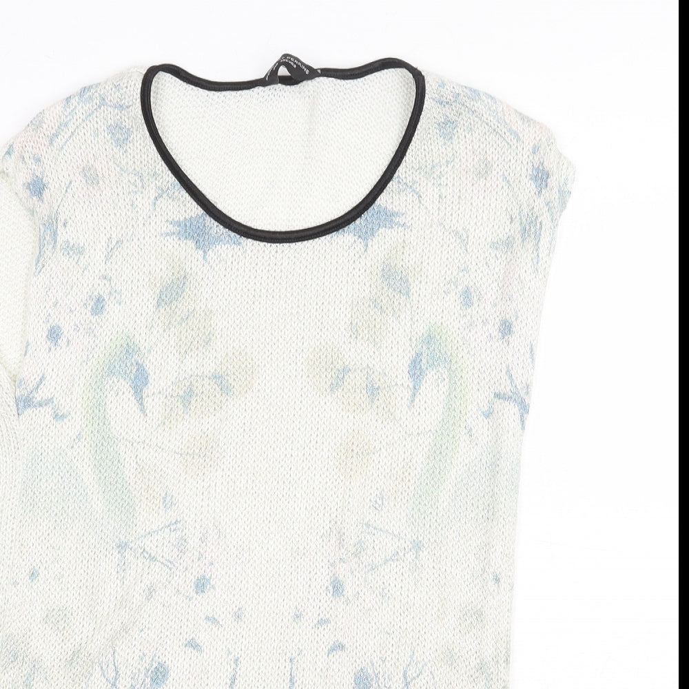Dorothy Perkins Womens Multicoloured Round Neck Acrylic Pullover Jumper Size 8