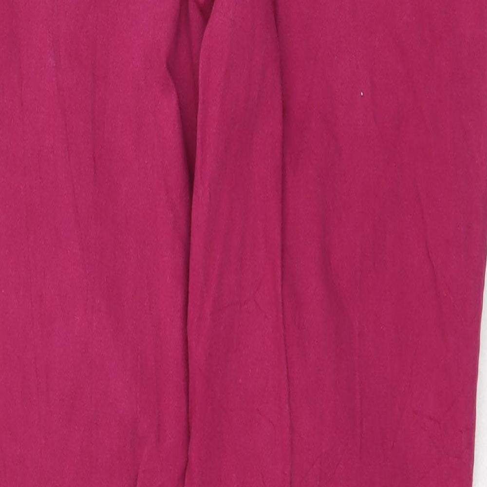 Marks and Spencer Womens Purple Cotton Skinny Jeans Size 10 Regular Zip