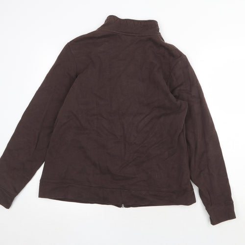Maine New England Womens Brown Jacket Size 16 Zip