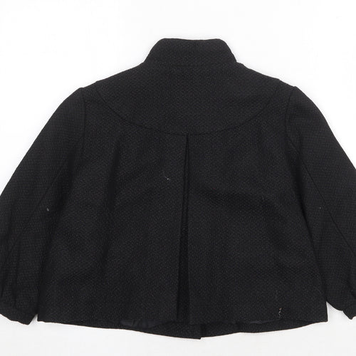 IXF Womens Black Geometric Jacket Size M Button