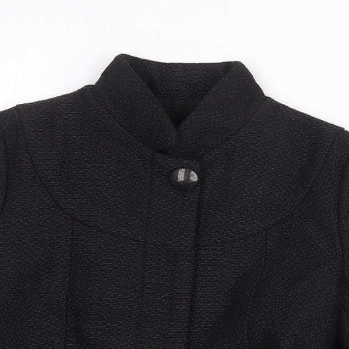 IXF Womens Black Geometric Jacket Size M Button