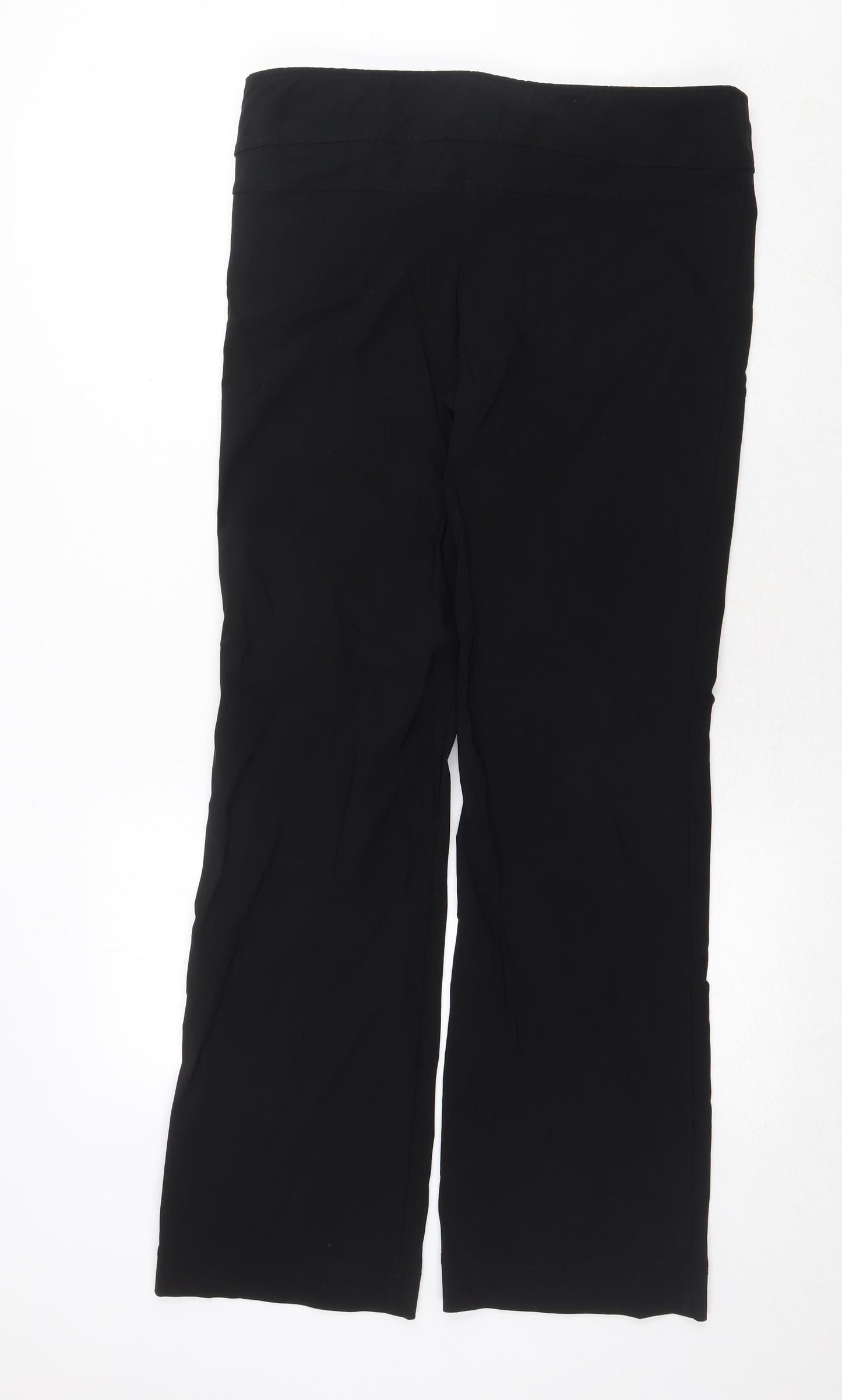 Etam Womens Black Viscose Dress Pants Trousers Size 16 Regular Zip