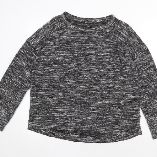 MNG Womens Grey Round Neck Acrylic Pullover Jumper Size L