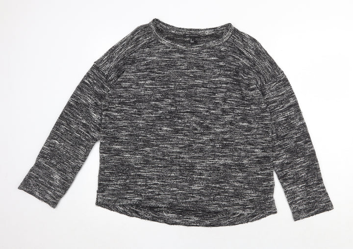 MNG Womens Grey Round Neck Acrylic Pullover Jumper Size L