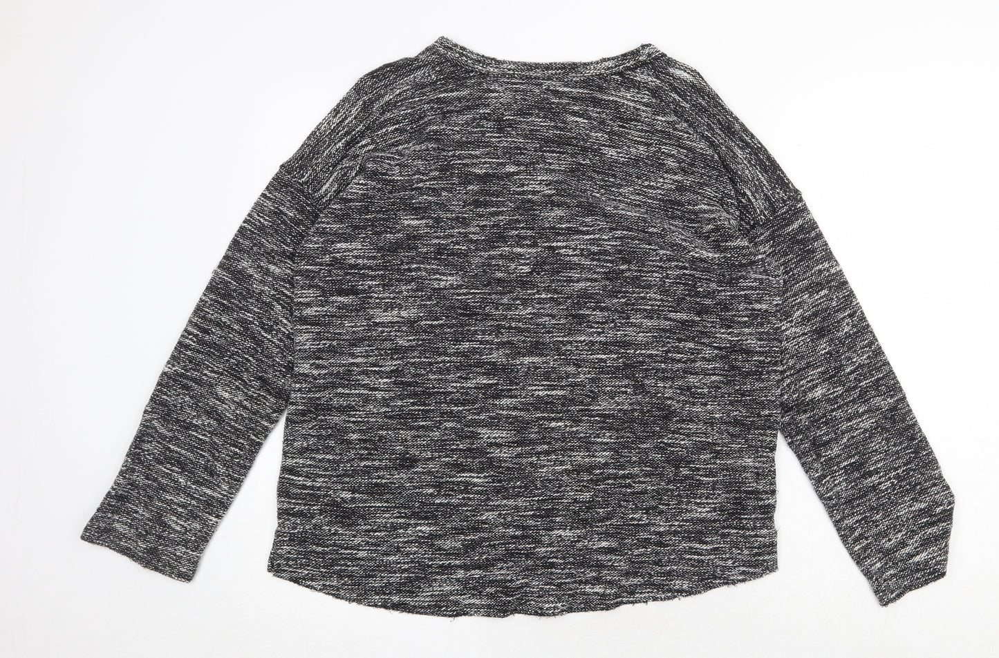 MNG Womens Grey Round Neck Acrylic Pullover Jumper Size L
