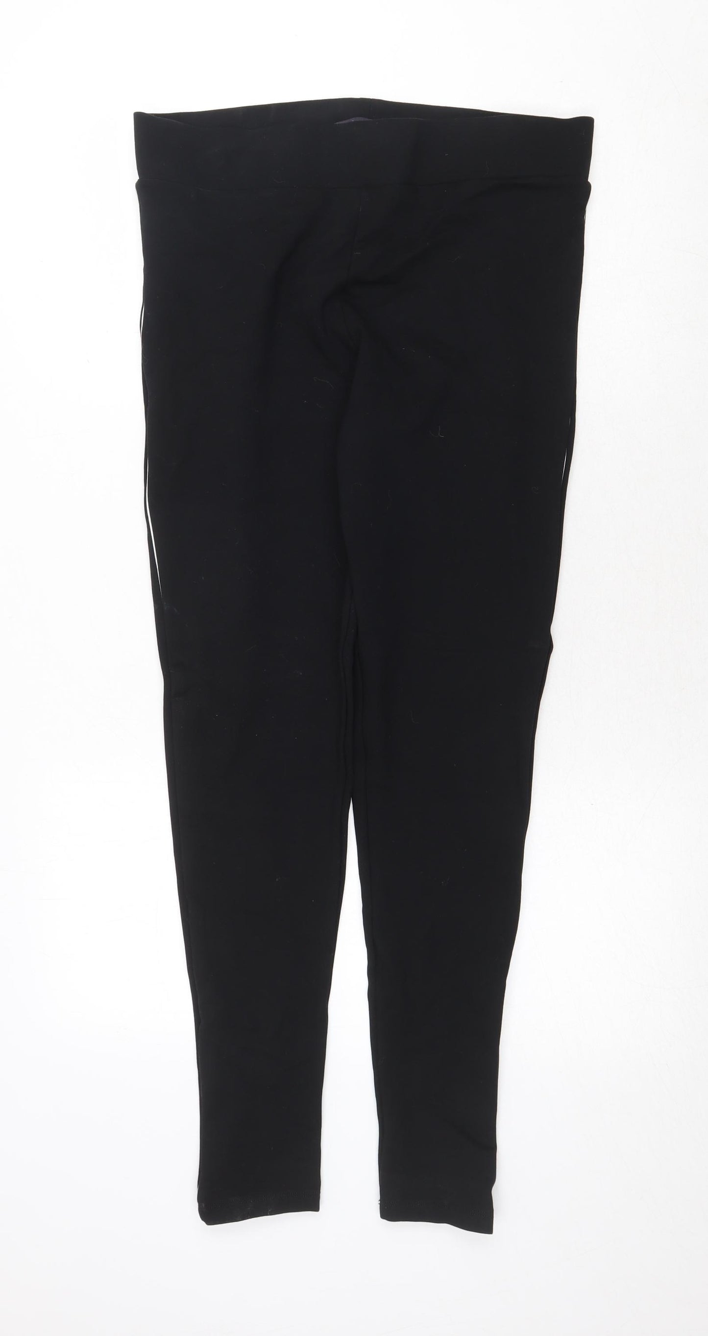 Marks and Spencer Womens Black Viscose Chino Leggings Size 14