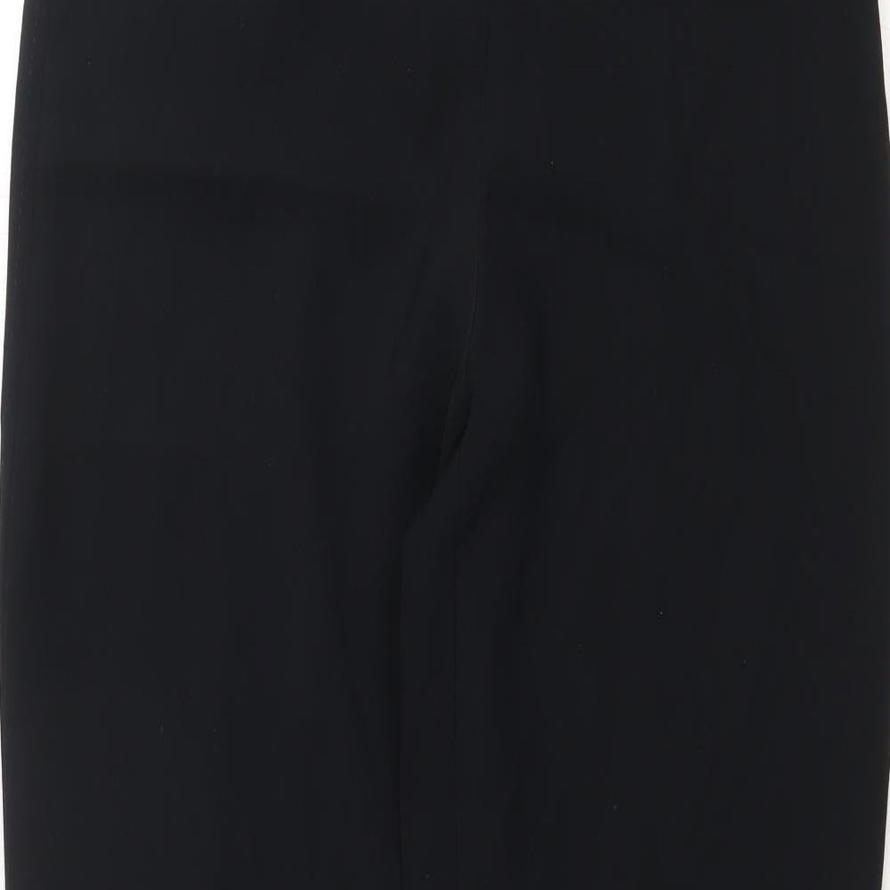 NEXT Womens Black Polyester Dress Pants Trousers Size 10 Regular Zip