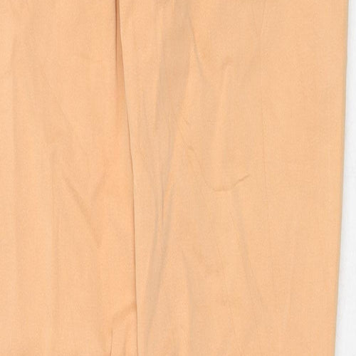 7 For All Mankind Womens Orange Cotton Skinny Jeans Size 26 in Regular Zip