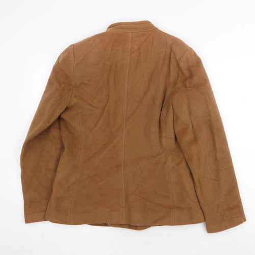 Marks and Spencer Womens Brown Jacket Size 12 Button