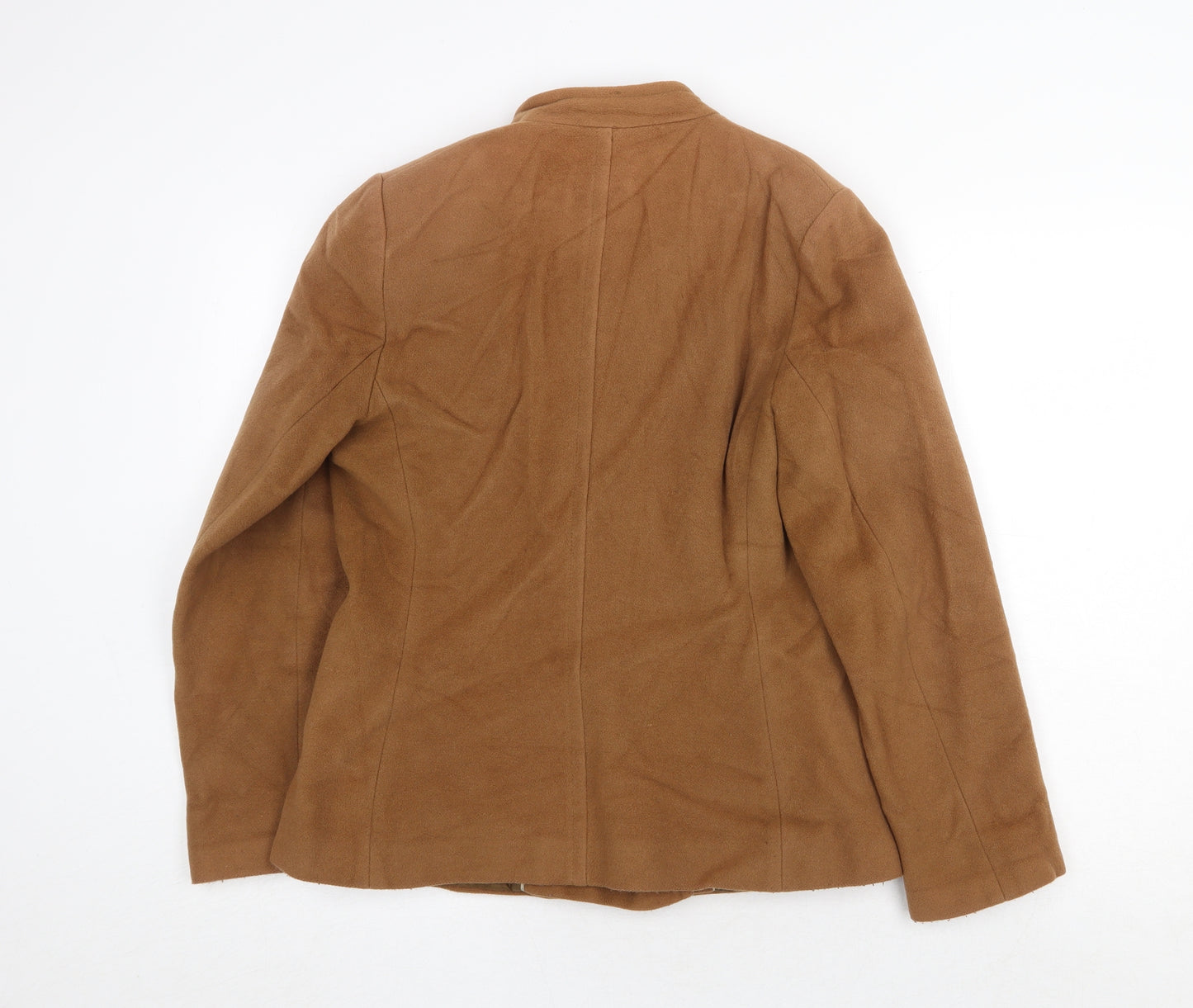 Marks and Spencer Womens Brown Jacket Size 12 Button