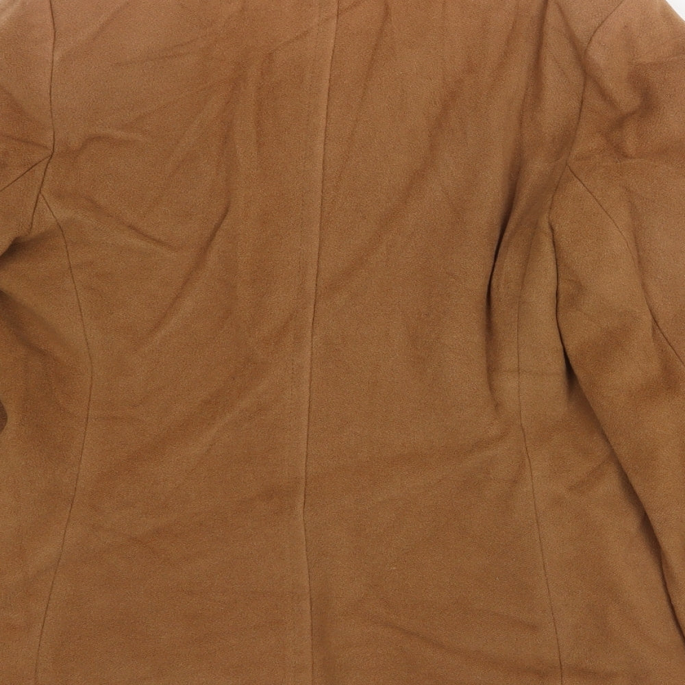 Marks and Spencer Womens Brown Jacket Size 12 Button
