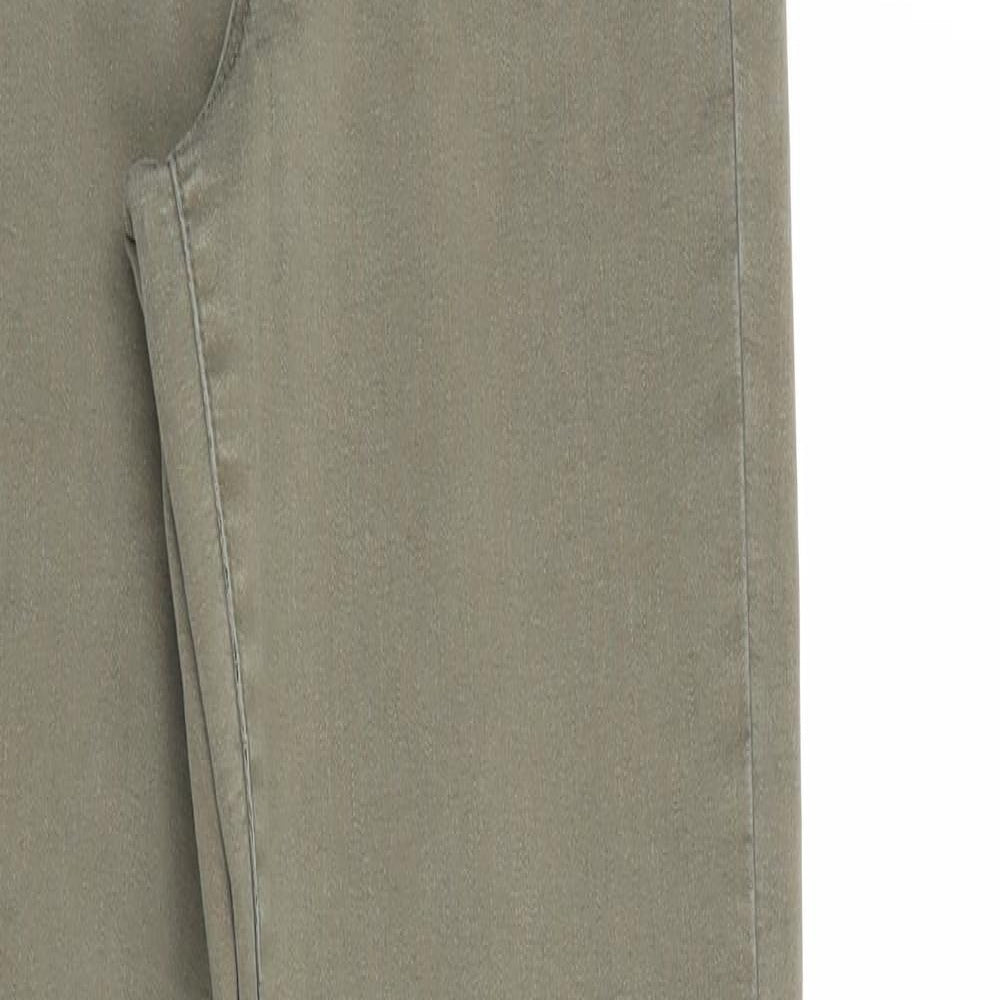 H&M Womens Green Cotton Skinny Jeans Size 28 in Regular Zip