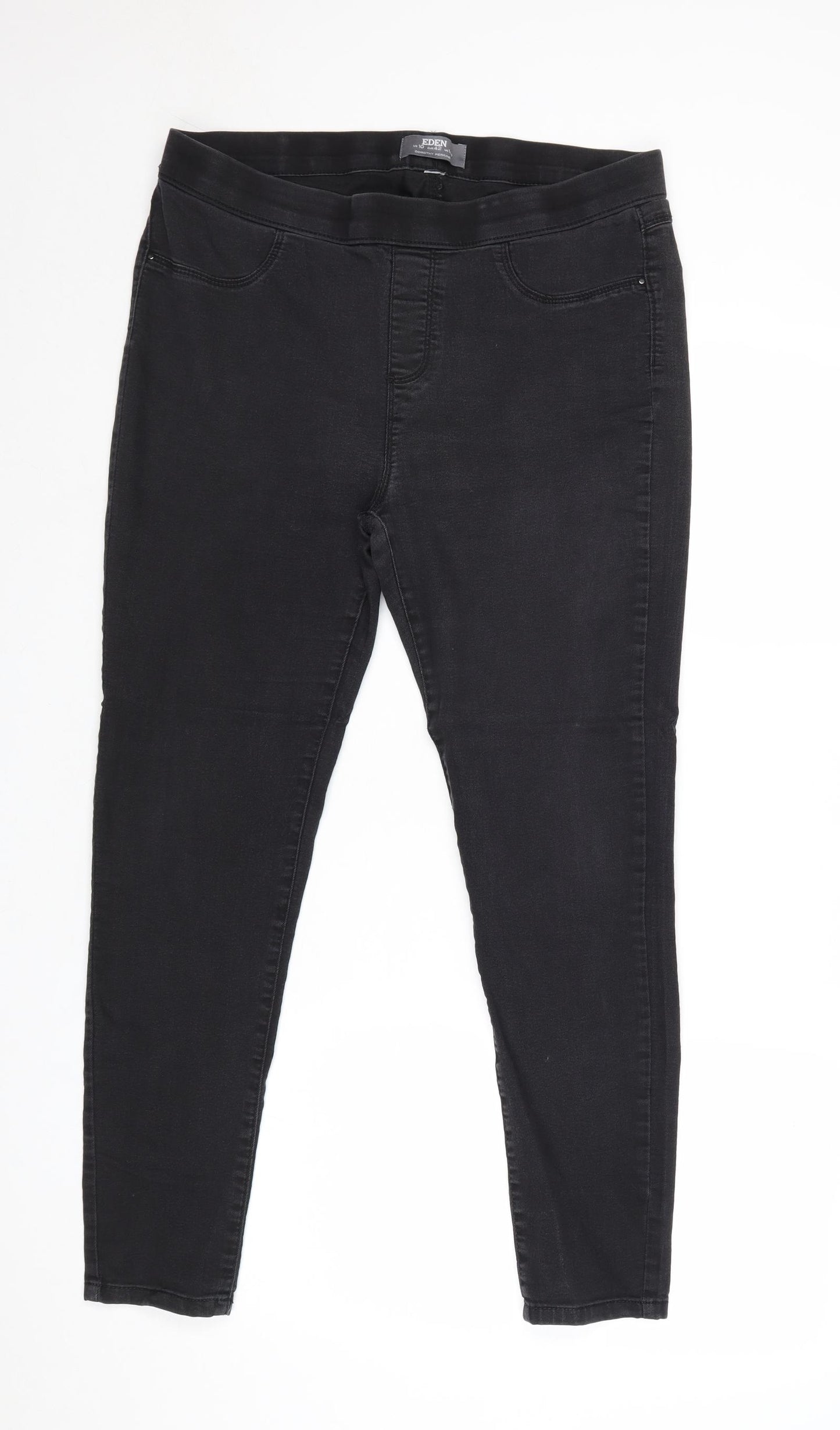 Dorothy Perkins Womens Black Cotton Jegging Jeans Size 14 Regular