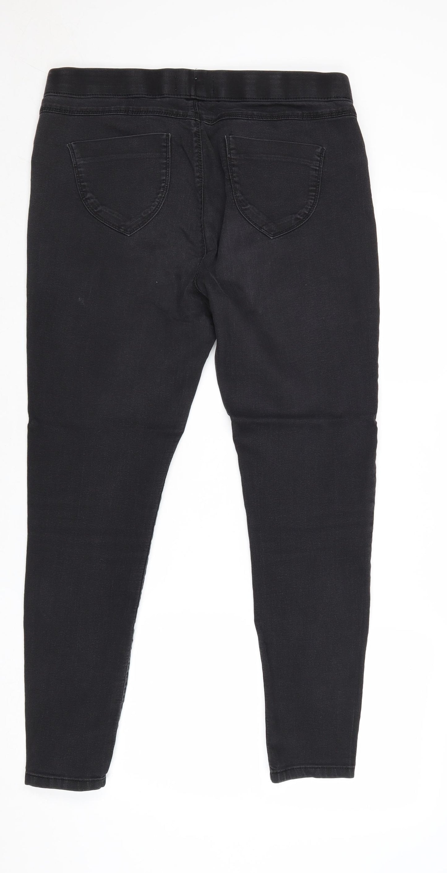 Dorothy Perkins Womens Black Cotton Jegging Jeans Size 14 Regular
