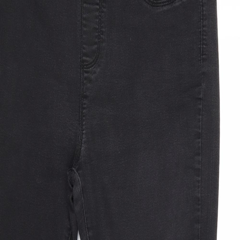 Dorothy Perkins Womens Black Cotton Jegging Jeans Size 14 Regular