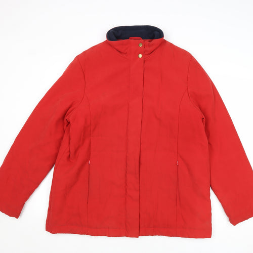 EWM Womens Red Jacket Size 16 Zip