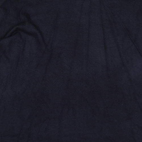 Atlantic Bay Mens Blue V-Neck Acrylic Pullover Jumper Size XL Long Sleeve