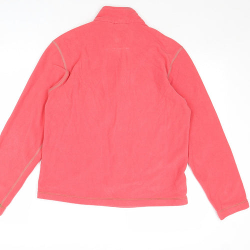 Cross Womens Pink Polyester Pullover Sweatshirt Size XL Zip