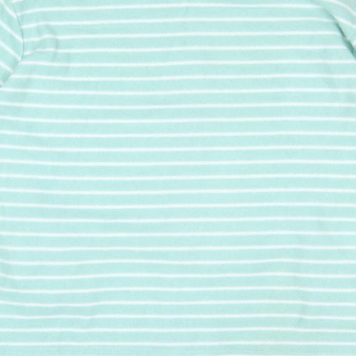 Anne De Lancay Womens Blue Striped Jacket Size M Zip