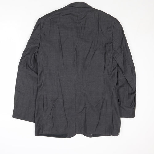 French Connection Mens Grey Wool Jacket Suit Jacket Size 38 Regular