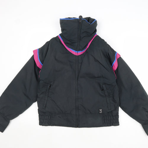 Cevas Womens Black Windbreaker Jacket Size 10 Zip - Gore-Tex