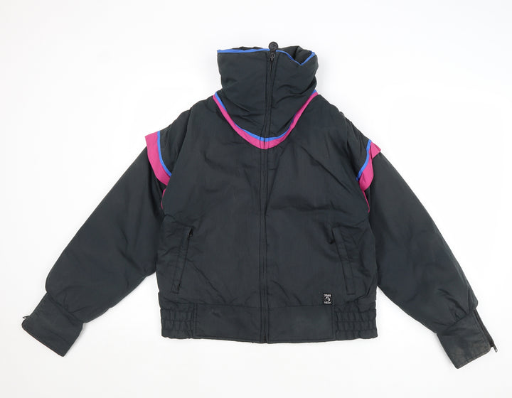 Cevas Womens Black Windbreaker Jacket Size 10 Zip - Gore-Tex