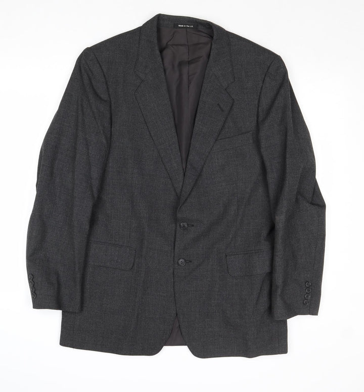 St Michael Mens Grey Polyester Jacket Suit Jacket Size 40 Regular