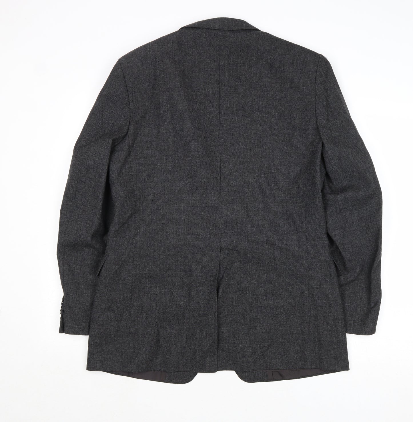 St Michael Mens Grey Polyester Jacket Suit Jacket Size 40 Regular