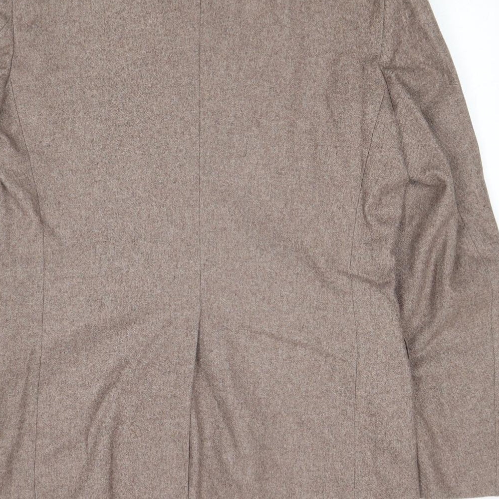 Peter Brown Mens Brown Wool Jacket Blazer Size 38 Regular