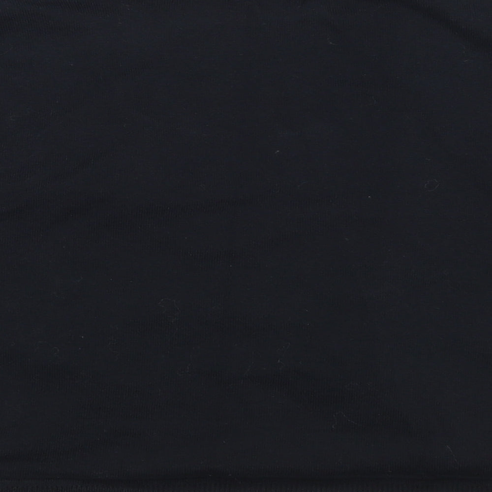 M&Co Womens Black V-Neck Cotton Cardigan Jumper Size XL