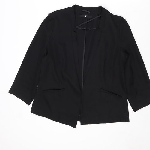 Very Womens Black Jacket Blazer Size 14