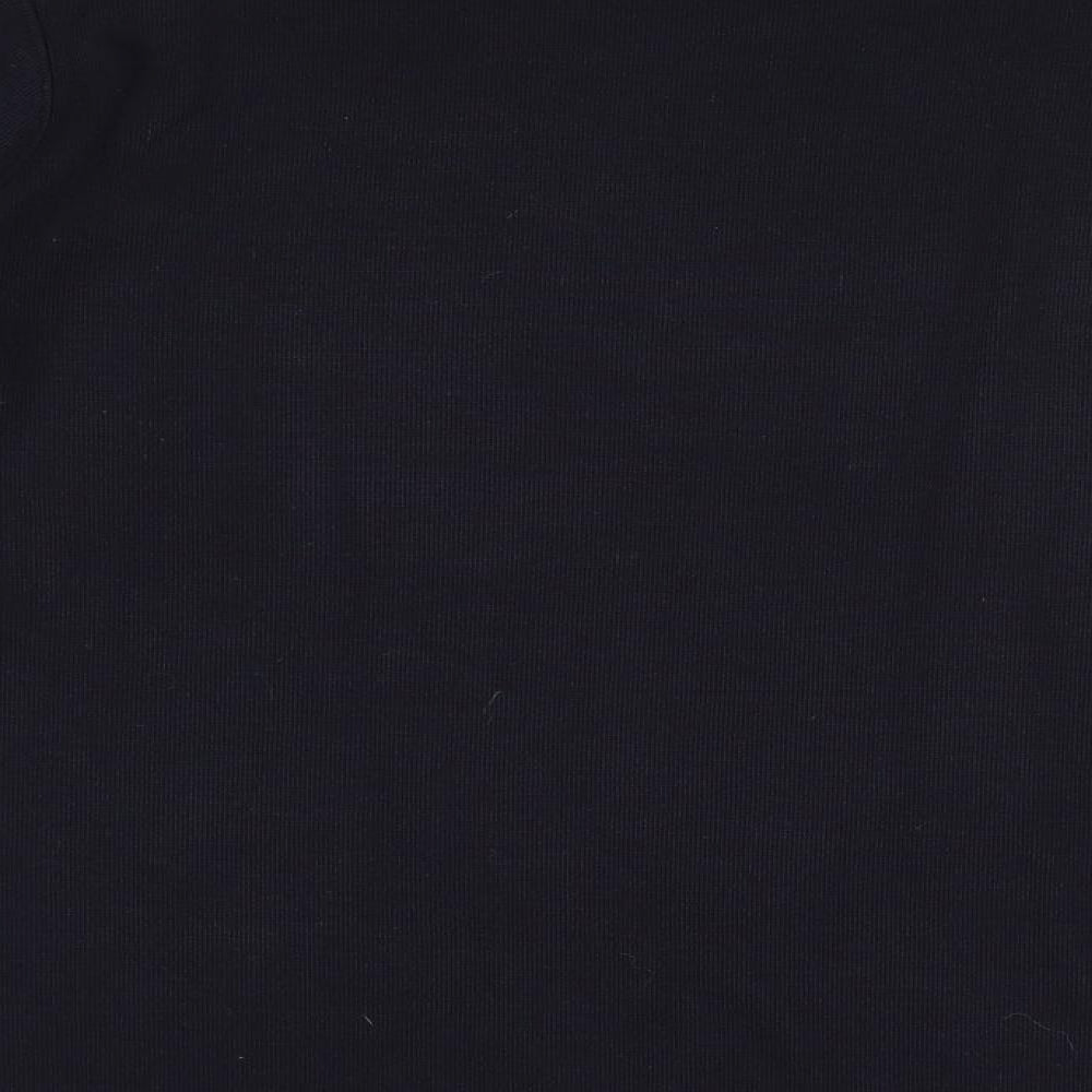 Bonmarché Womens Blue Round Neck Polyester Pullover Jumper Size L