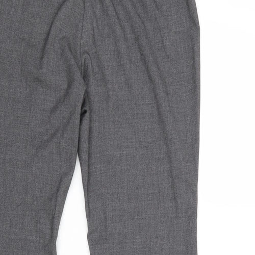 Marks and Spencer Womens Grey Polyester Dress Pants Trousers Size 12 Regular Zip