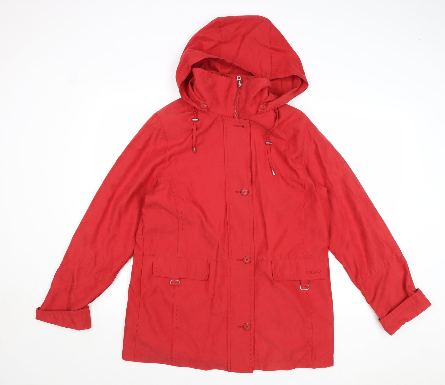 Collage Womens Red Jacket Size 10 Zip