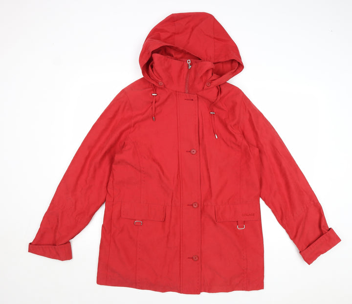 Collage Womens Red Jacket Size 10 Zip