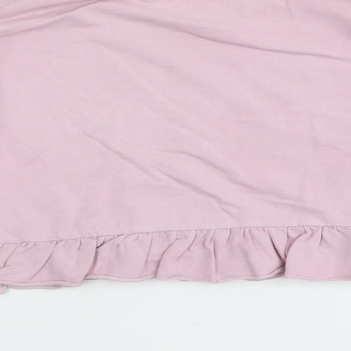 NEXT Girls Pink Cotton Pullover Sweatshirt Size 9 Years Pullover