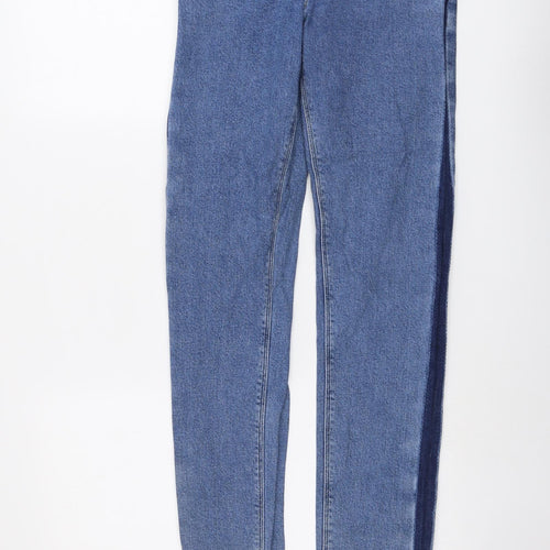 ASOS Womens Blue Cotton Straight Jeans Size 30 in L32 in Regular Button