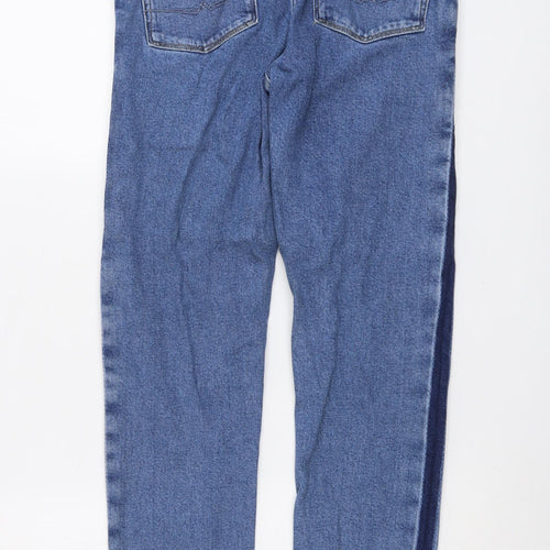 ASOS Womens Blue Cotton Straight Jeans Size 30 in L32 in Regular Button