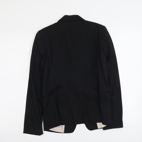 Pablo Womens Black Viscose Jacket Blazer Size 10