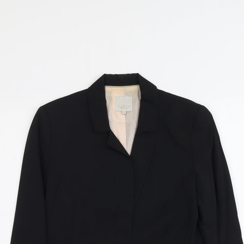 Pablo Womens Black Viscose Jacket Blazer Size 10