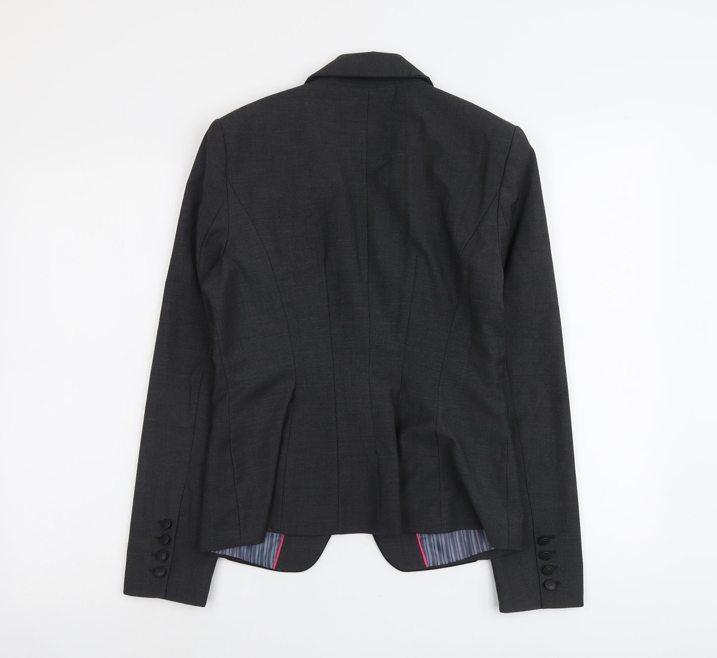NEXT Womens Grey Polyester Jacket Blazer Size 10
