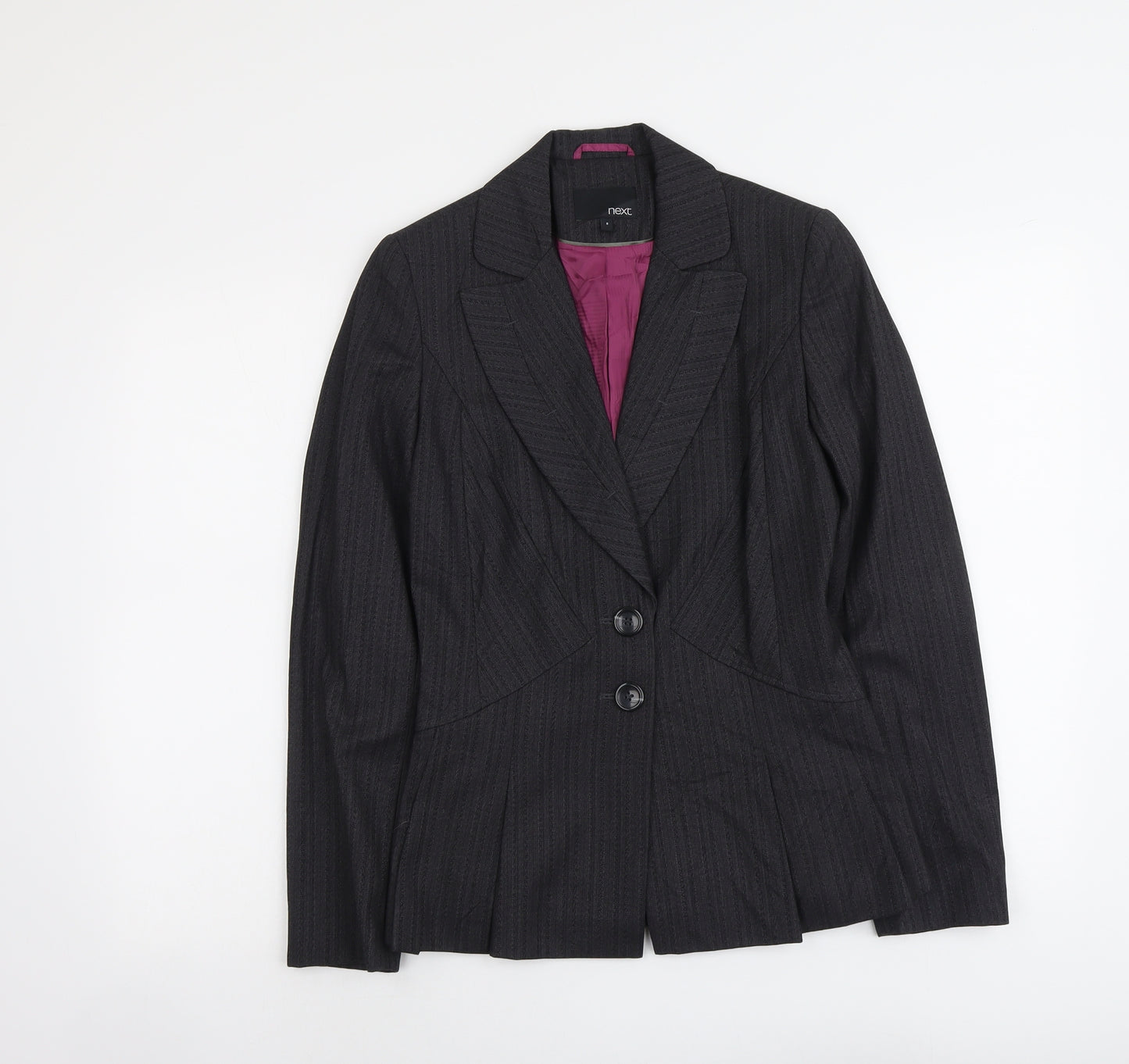 NEXT Womens Grey Polyester Jacket Blazer Size 8