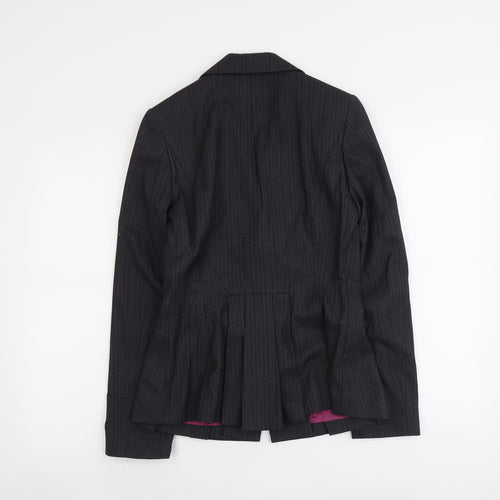 NEXT Womens Grey Polyester Jacket Blazer Size 8