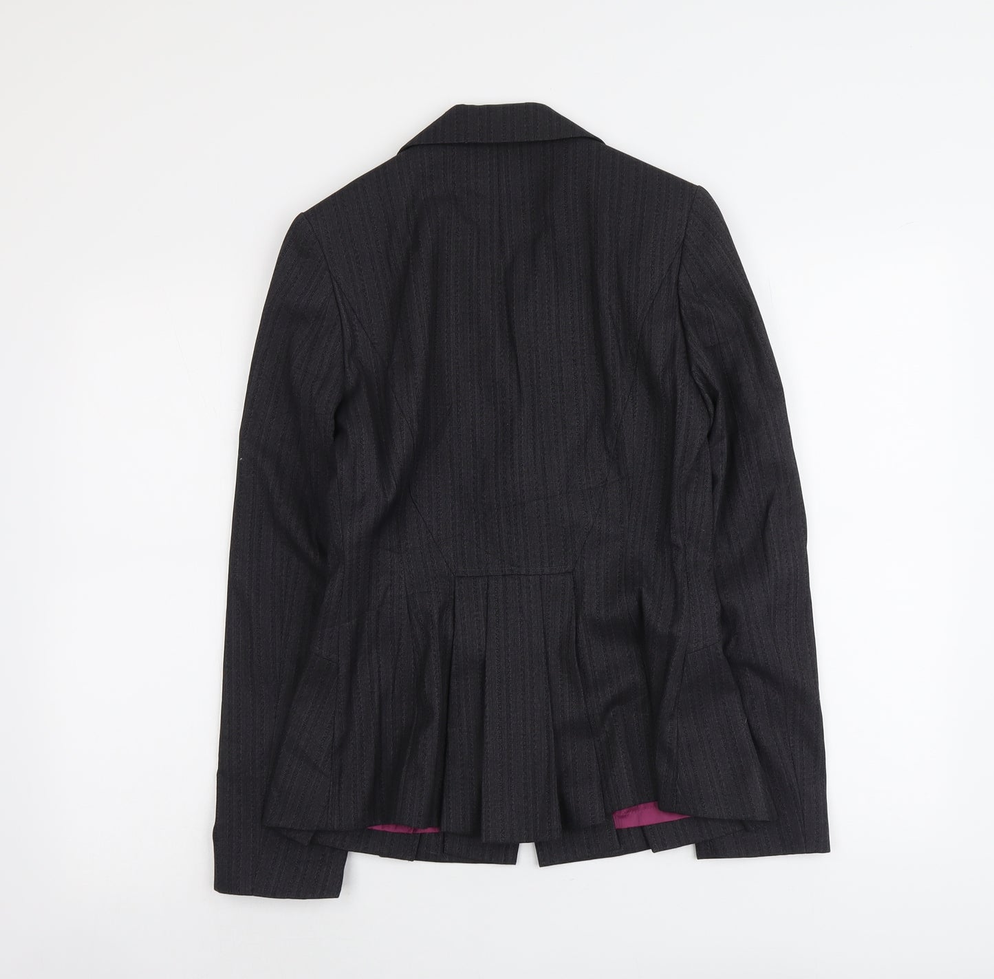 NEXT Womens Grey Polyester Jacket Blazer Size 8