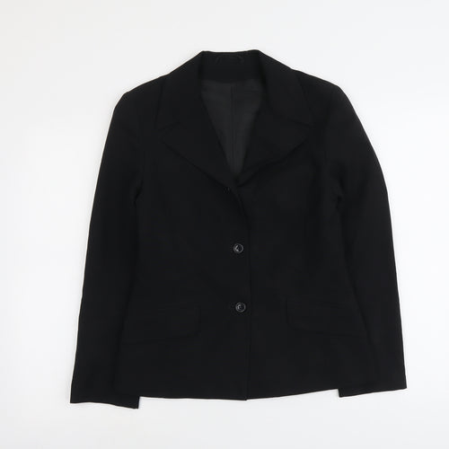 New Look Womens Black Polyester Jacket Blazer Size 10